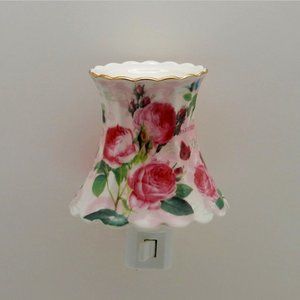 14k Multi-Colored Roses Lamp Nightlight with Oil Burner